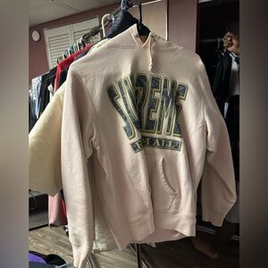 Supreme heavy light pink hoodie